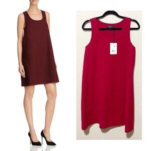NWT Theory Kestel df Saxton Red Sleeveless Shift Dress $365